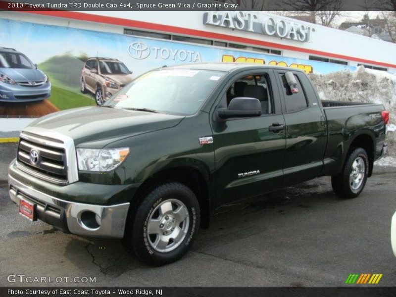 Spruce Green Mica / Graphite Gray 2010 Toyota Tundra TRD Double Cab 4x4