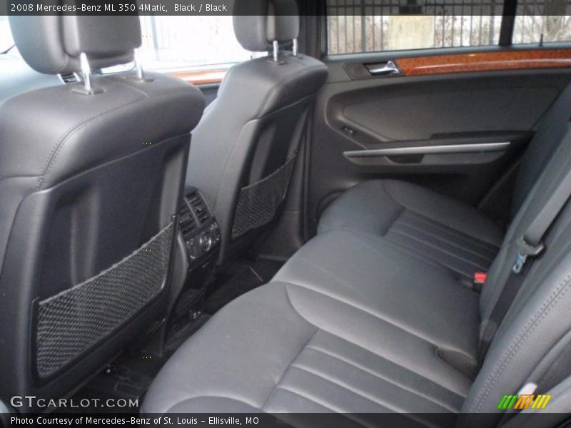 Black / Black 2008 Mercedes-Benz ML 350 4Matic