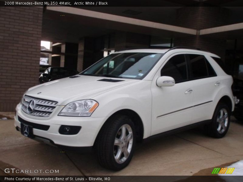 Arctic White / Black 2008 Mercedes-Benz ML 350 4Matic