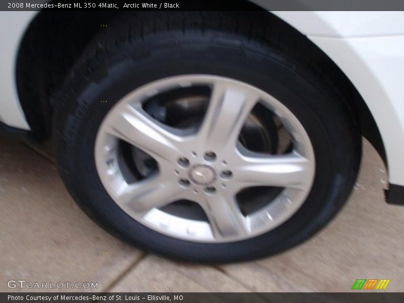 Arctic White / Black 2008 Mercedes-Benz ML 350 4Matic