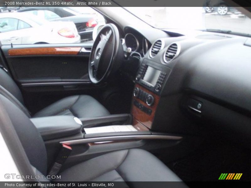 Arctic White / Black 2008 Mercedes-Benz ML 350 4Matic