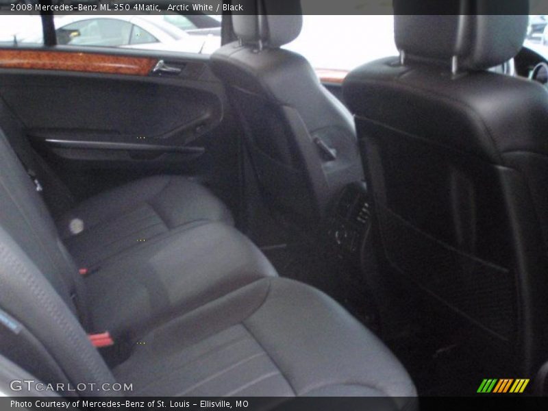 Arctic White / Black 2008 Mercedes-Benz ML 350 4Matic