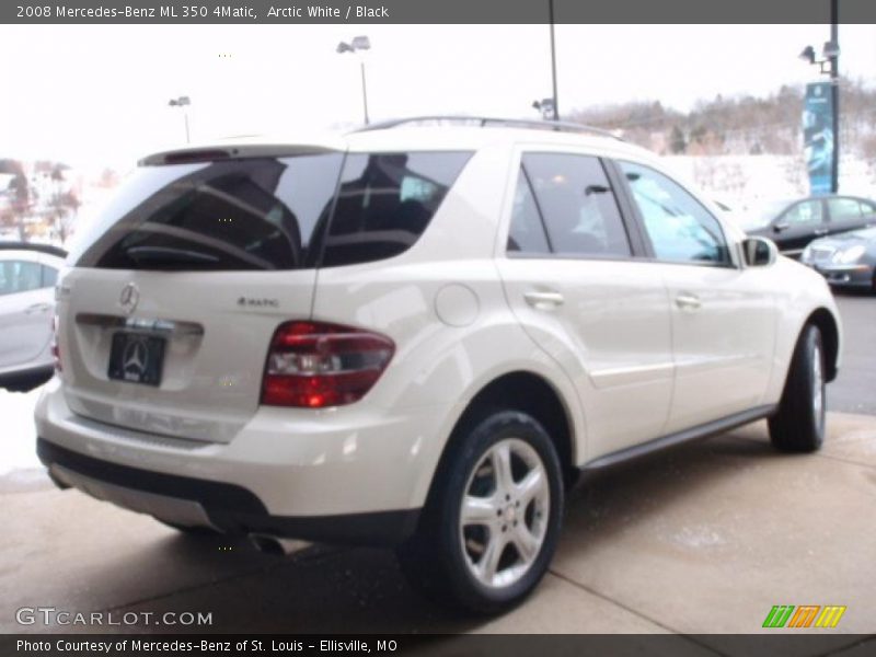 Arctic White / Black 2008 Mercedes-Benz ML 350 4Matic