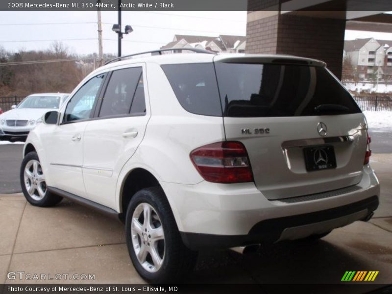 Arctic White / Black 2008 Mercedes-Benz ML 350 4Matic