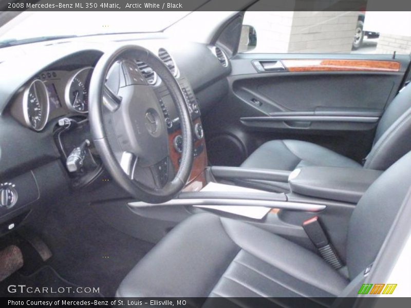 Arctic White / Black 2008 Mercedes-Benz ML 350 4Matic