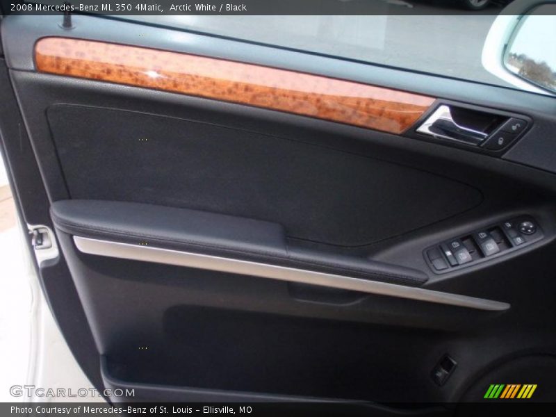Arctic White / Black 2008 Mercedes-Benz ML 350 4Matic
