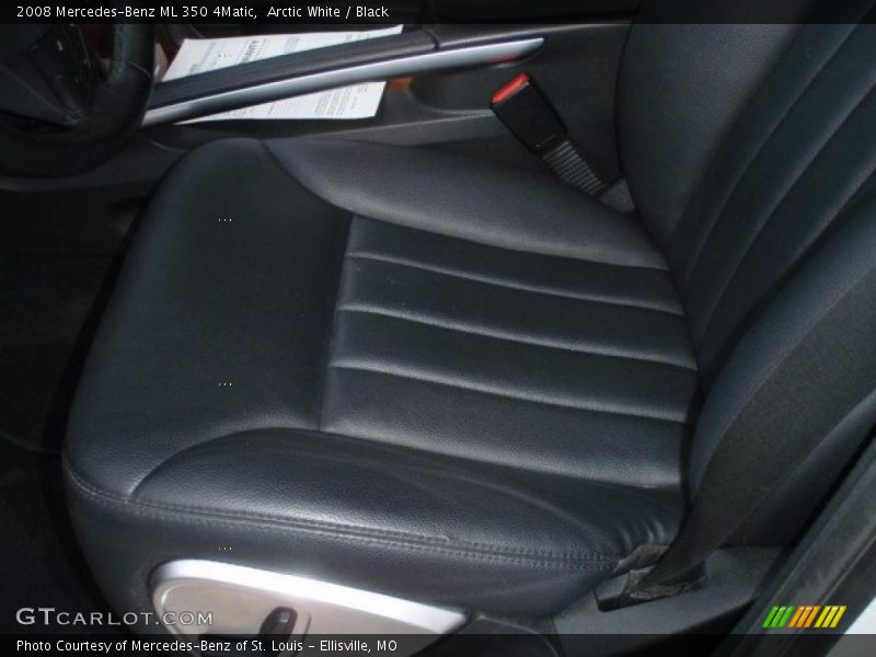 Arctic White / Black 2008 Mercedes-Benz ML 350 4Matic