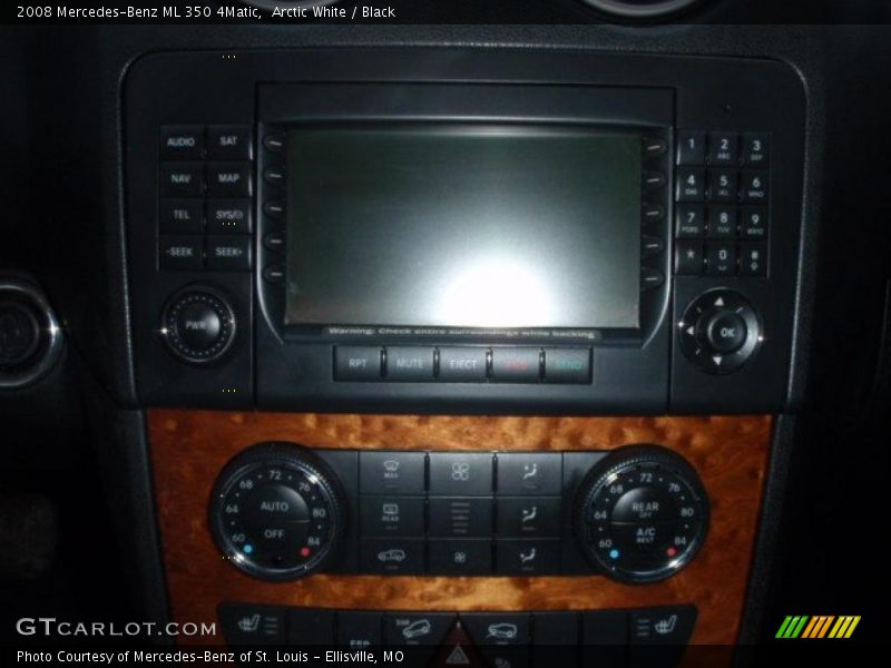 Arctic White / Black 2008 Mercedes-Benz ML 350 4Matic