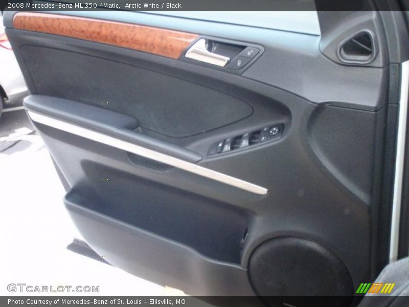 Arctic White / Black 2008 Mercedes-Benz ML 350 4Matic