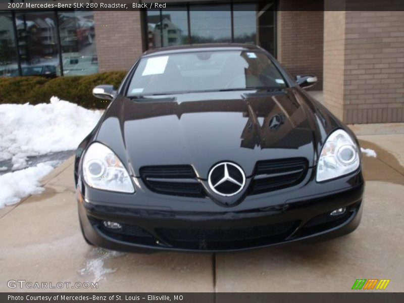 Black / Red 2007 Mercedes-Benz SLK 280 Roadster