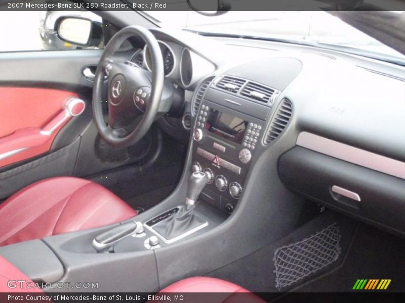 Black / Red 2007 Mercedes-Benz SLK 280 Roadster