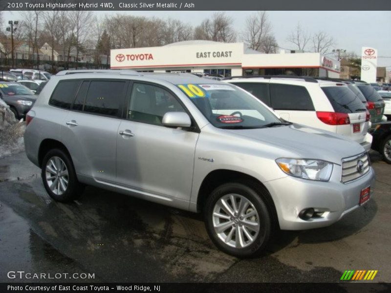 Classic Silver Metallic / Ash 2010 Toyota Highlander Hybrid 4WD