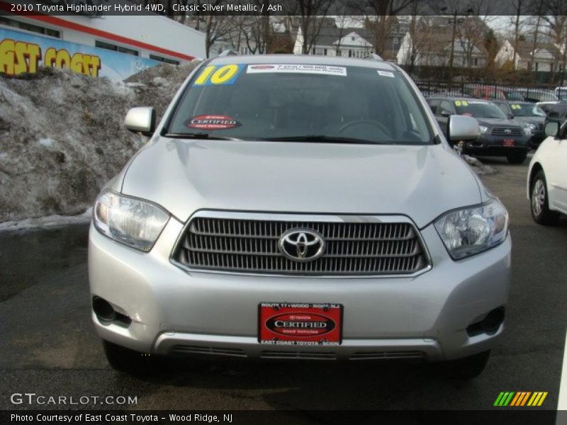 Classic Silver Metallic / Ash 2010 Toyota Highlander Hybrid 4WD