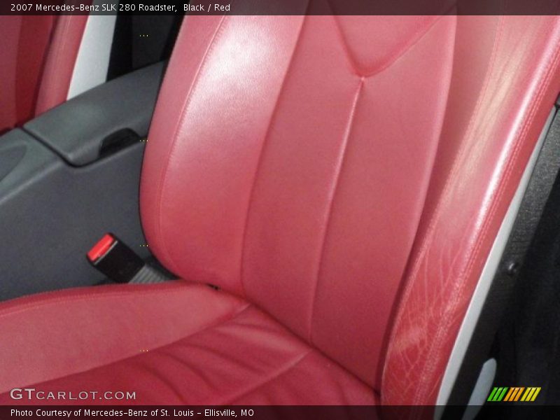 Black / Red 2007 Mercedes-Benz SLK 280 Roadster