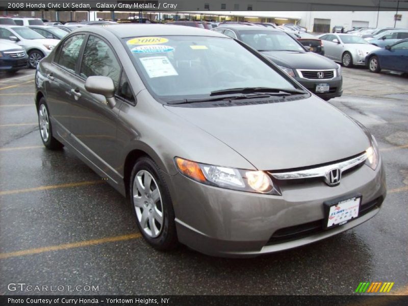 Galaxy Gray Metallic / Gray 2008 Honda Civic LX Sedan