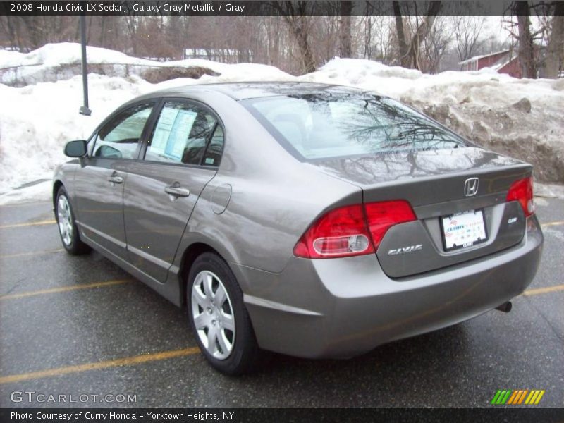 Galaxy Gray Metallic / Gray 2008 Honda Civic LX Sedan