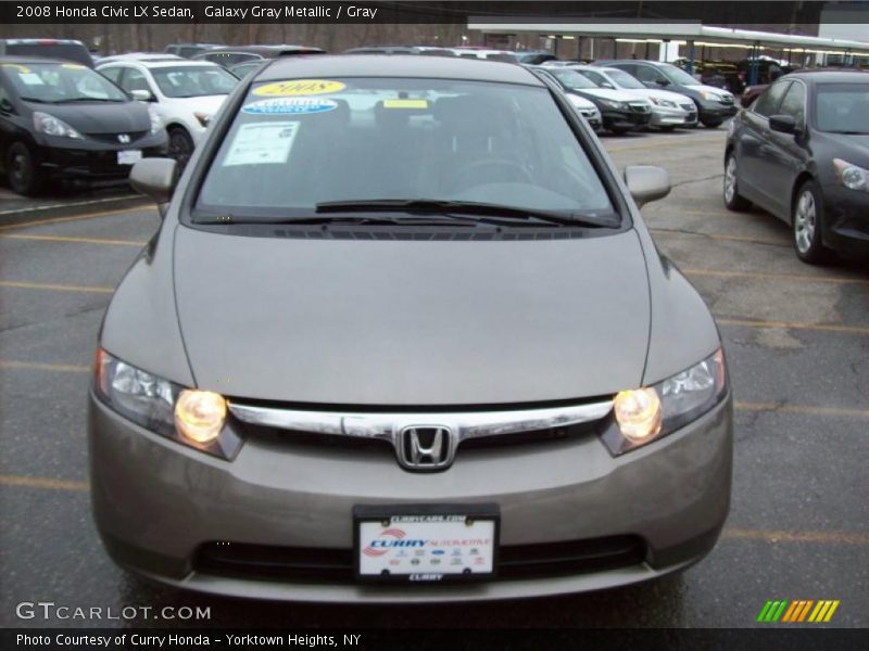 Galaxy Gray Metallic / Gray 2008 Honda Civic LX Sedan