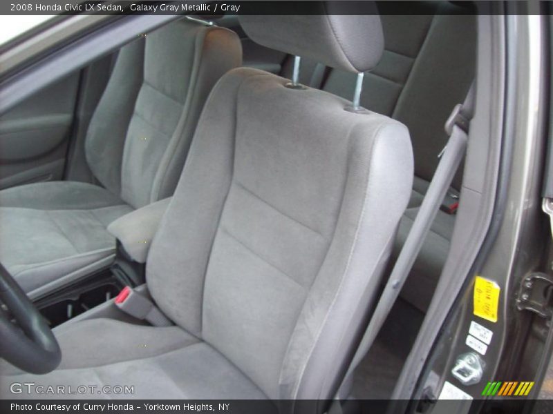 Galaxy Gray Metallic / Gray 2008 Honda Civic LX Sedan