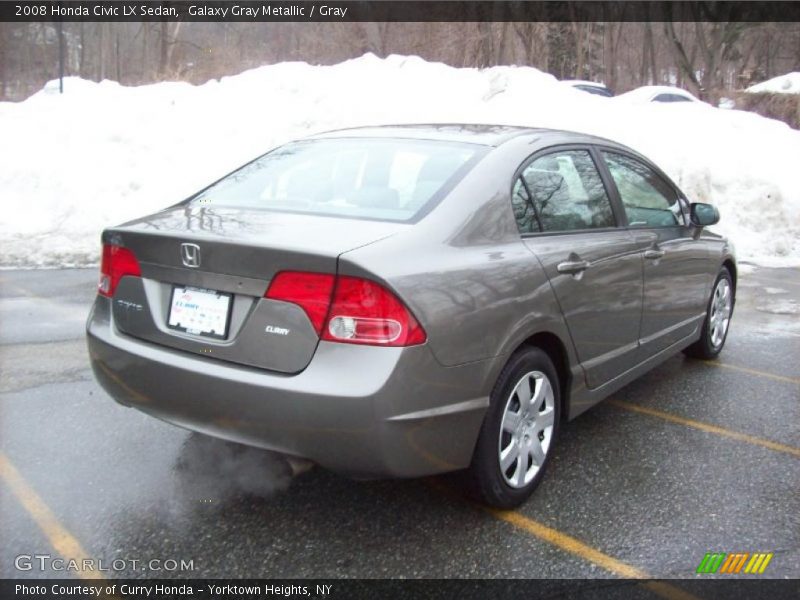 Galaxy Gray Metallic / Gray 2008 Honda Civic LX Sedan