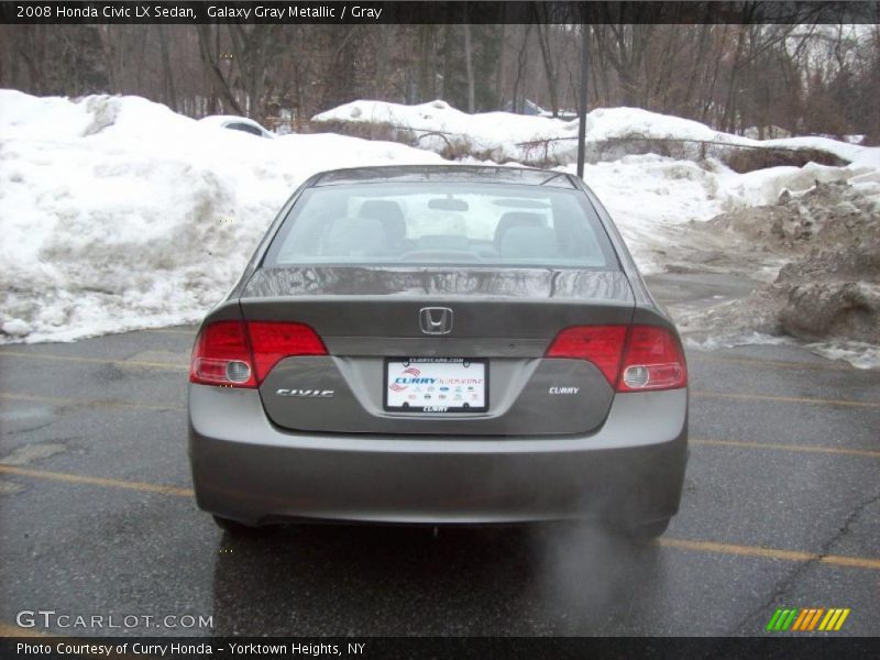 Galaxy Gray Metallic / Gray 2008 Honda Civic LX Sedan