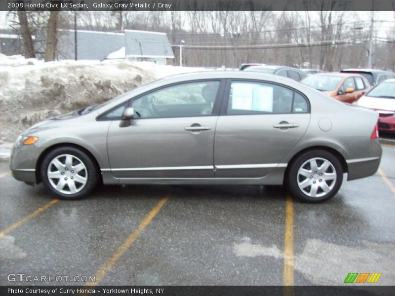 Galaxy Gray Metallic / Gray 2008 Honda Civic LX Sedan
