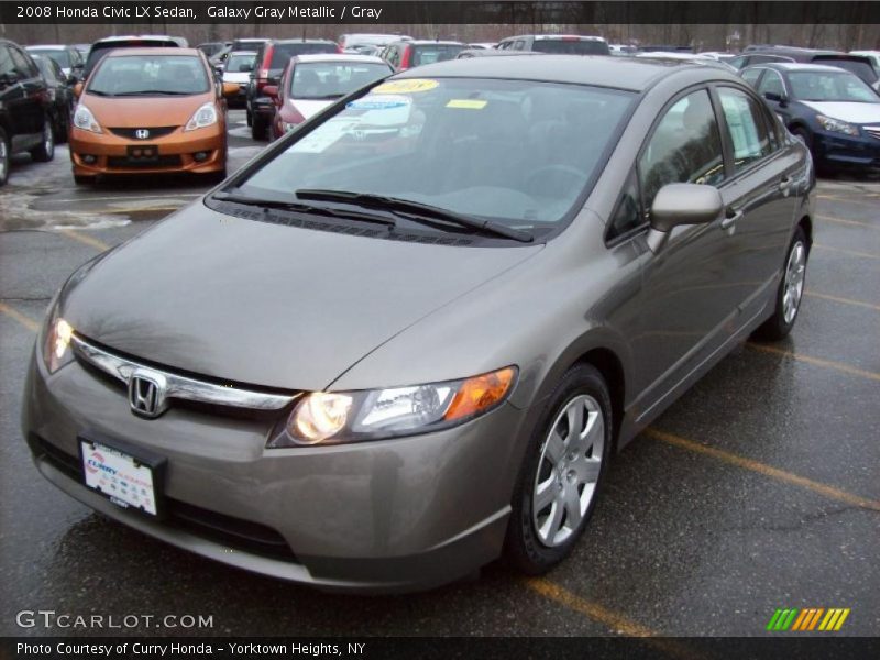 Galaxy Gray Metallic / Gray 2008 Honda Civic LX Sedan