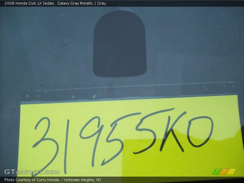 Galaxy Gray Metallic / Gray 2008 Honda Civic LX Sedan