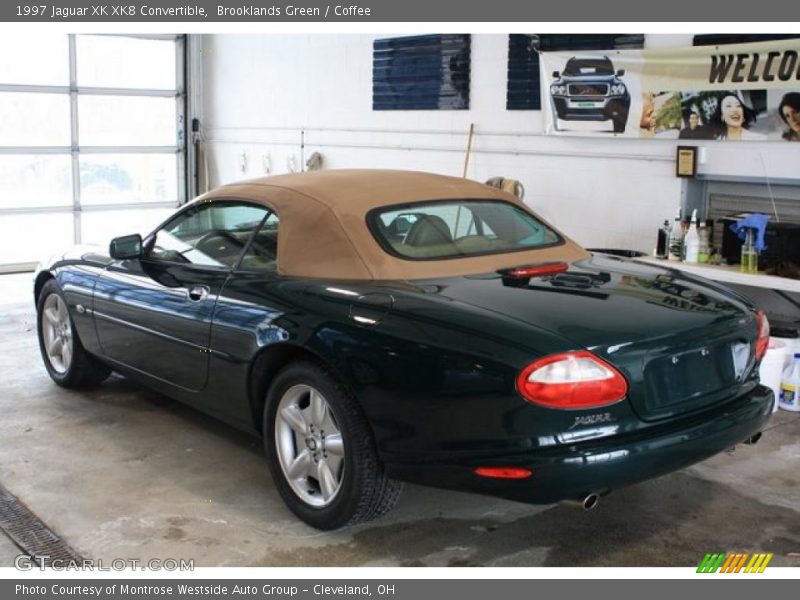 Brooklands Green / Coffee 1997 Jaguar XK XK8 Convertible