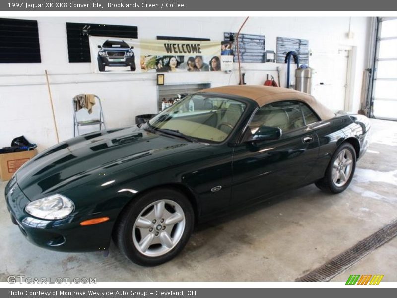 Brooklands Green / Coffee 1997 Jaguar XK XK8 Convertible