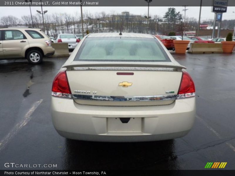 Gold Mist Metallic / Neutral 2011 Chevrolet Impala LT