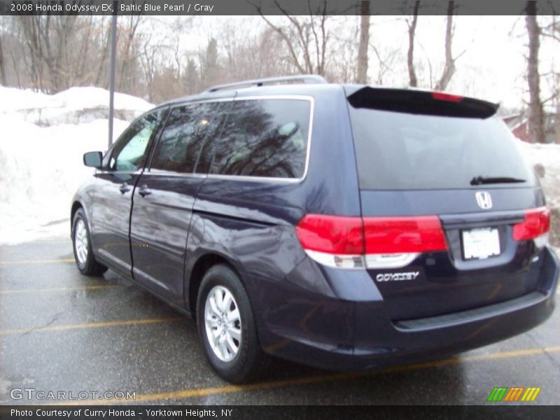 Baltic Blue Pearl / Gray 2008 Honda Odyssey EX