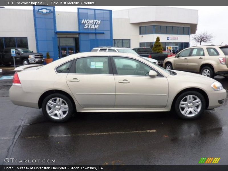 Gold Mist Metallic / Neutral 2011 Chevrolet Impala LT