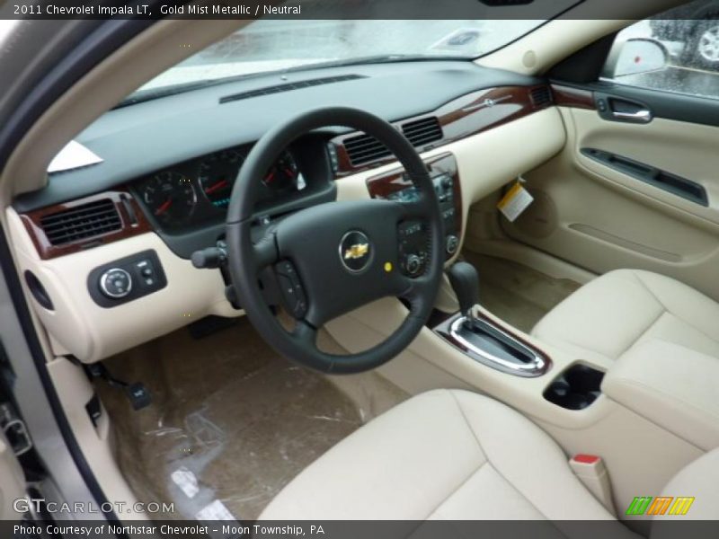 Gold Mist Metallic / Neutral 2011 Chevrolet Impala LT