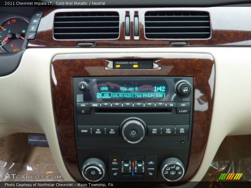 Gold Mist Metallic / Neutral 2011 Chevrolet Impala LT