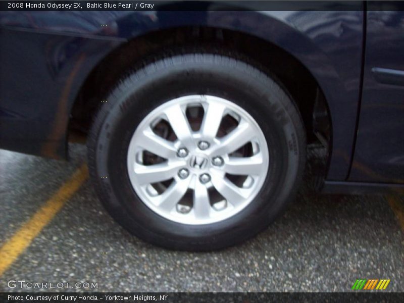 Baltic Blue Pearl / Gray 2008 Honda Odyssey EX