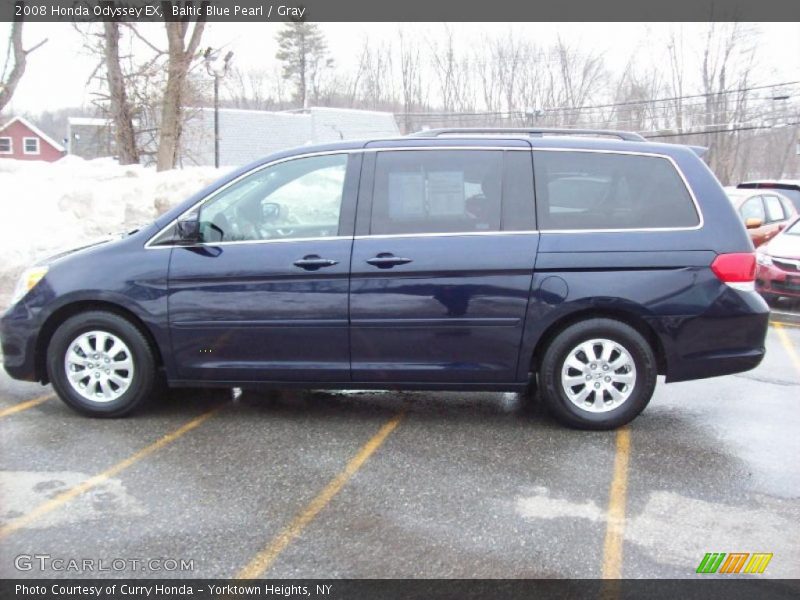 Baltic Blue Pearl / Gray 2008 Honda Odyssey EX