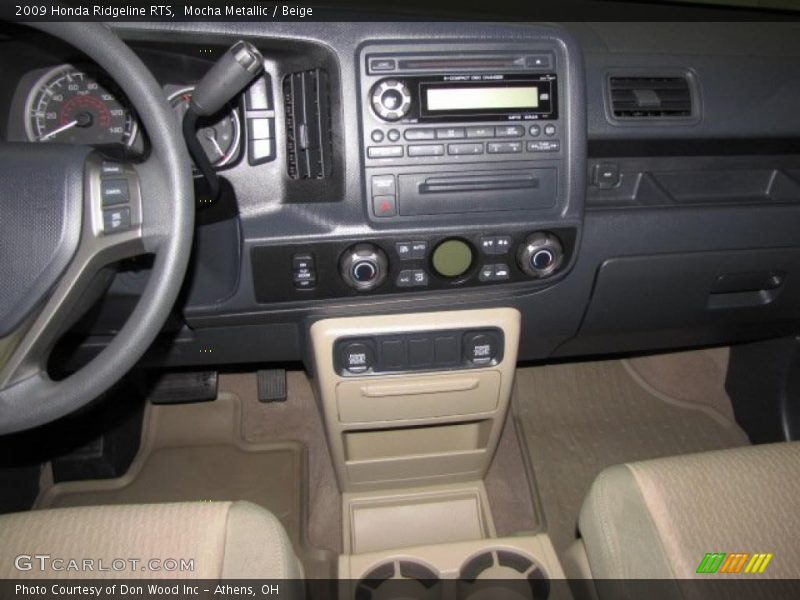 Dashboard of 2009 Ridgeline RTS