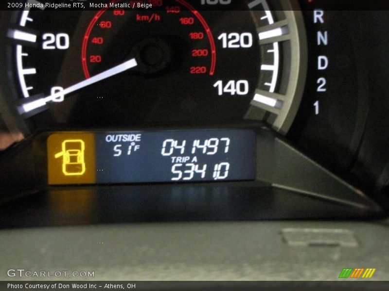 Mocha Metallic / Beige 2009 Honda Ridgeline RTS