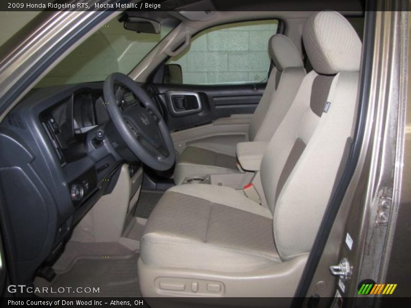  2009 Ridgeline RTS Beige Interior