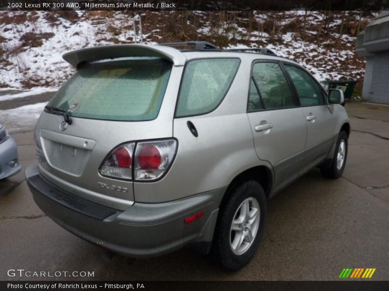Millennium Silver Metallic / Black 2002 Lexus RX 300 AWD