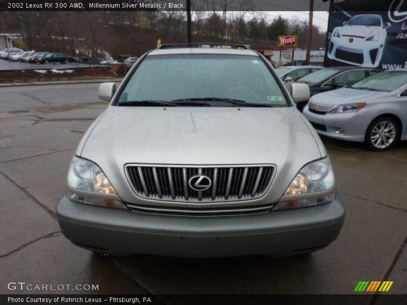 Millennium Silver Metallic / Black 2002 Lexus RX 300 AWD