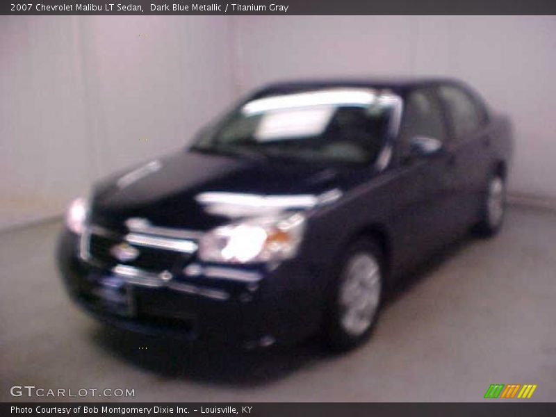 Dark Blue Metallic / Titanium Gray 2007 Chevrolet Malibu LT Sedan