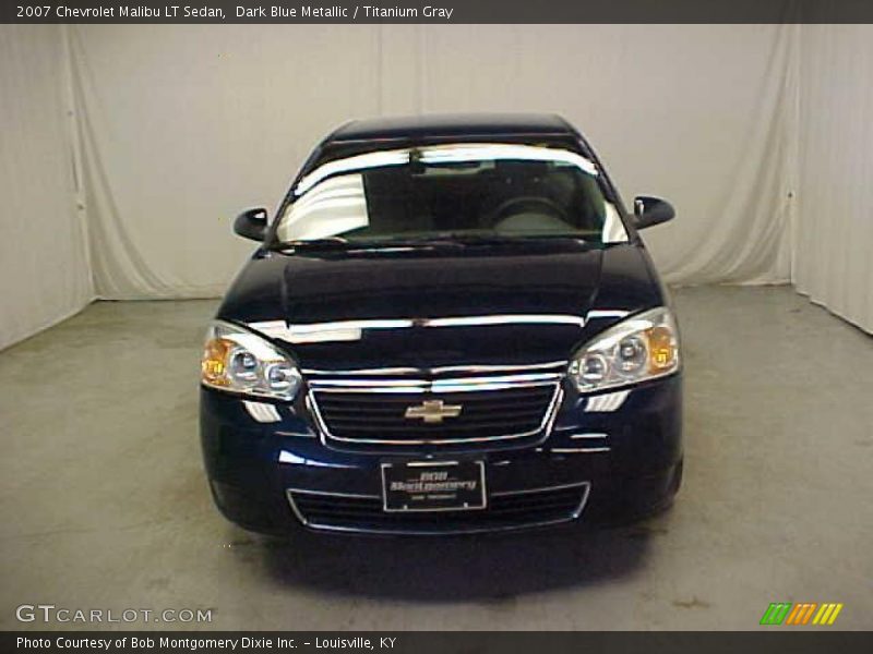 Dark Blue Metallic / Titanium Gray 2007 Chevrolet Malibu LT Sedan