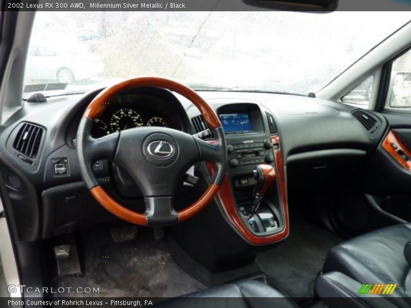 Millennium Silver Metallic / Black 2002 Lexus RX 300 AWD