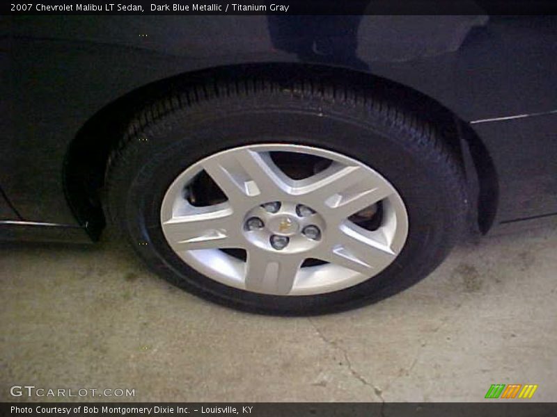 Dark Blue Metallic / Titanium Gray 2007 Chevrolet Malibu LT Sedan