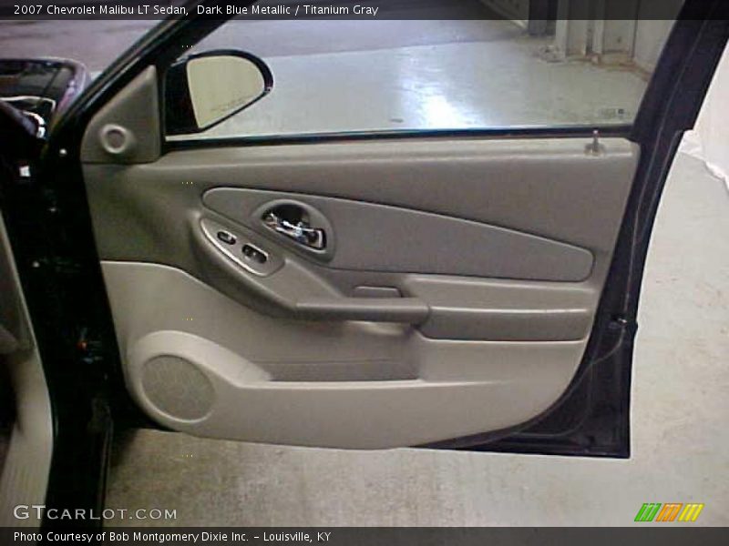 Dark Blue Metallic / Titanium Gray 2007 Chevrolet Malibu LT Sedan