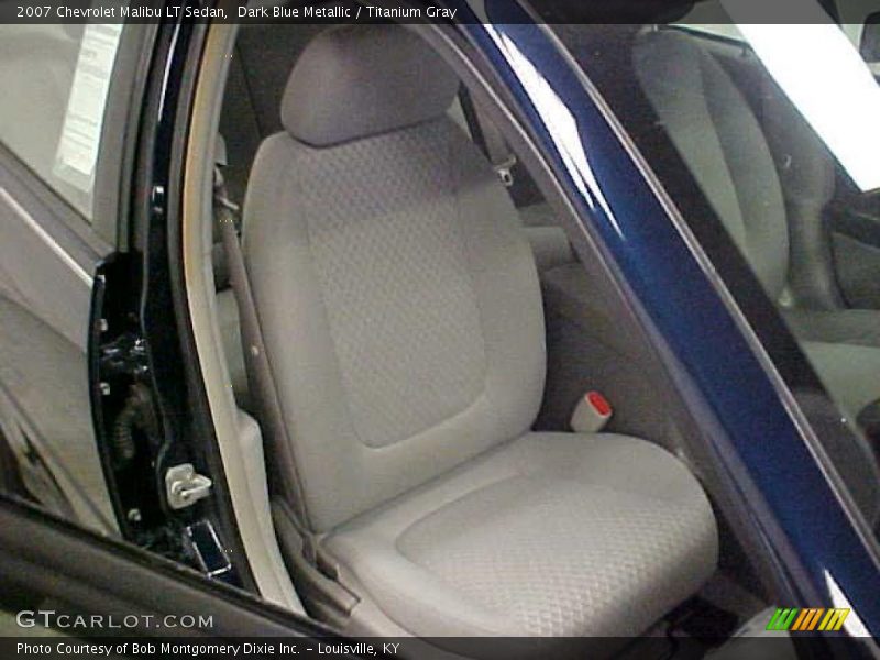 Dark Blue Metallic / Titanium Gray 2007 Chevrolet Malibu LT Sedan