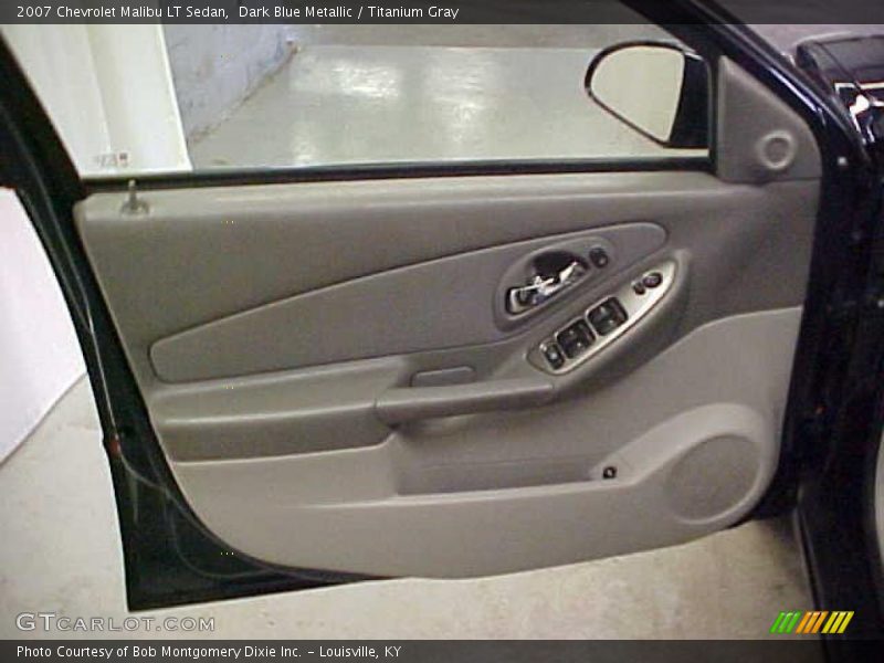 Dark Blue Metallic / Titanium Gray 2007 Chevrolet Malibu LT Sedan
