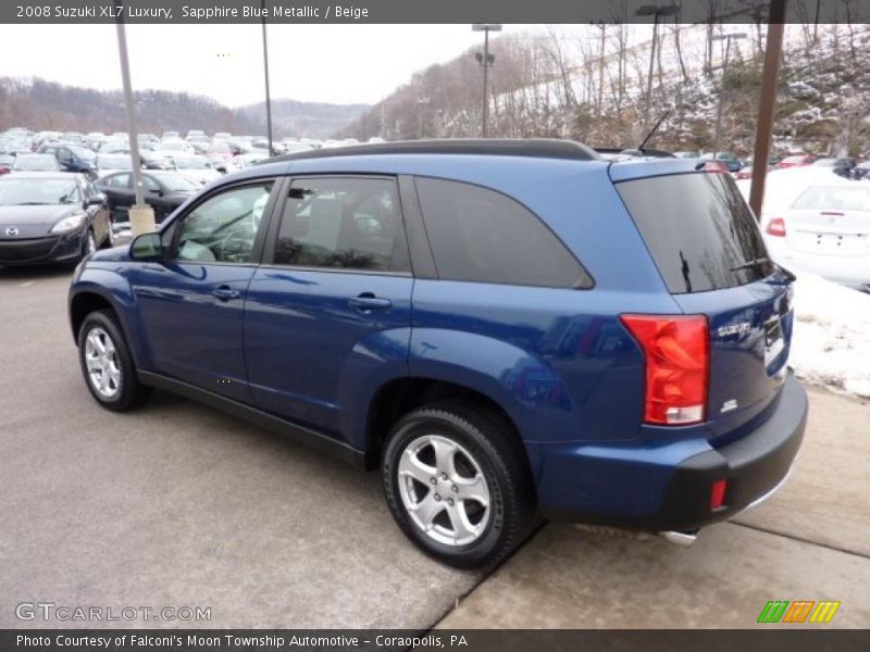 Sapphire Blue Metallic / Beige 2008 Suzuki XL7 Luxury