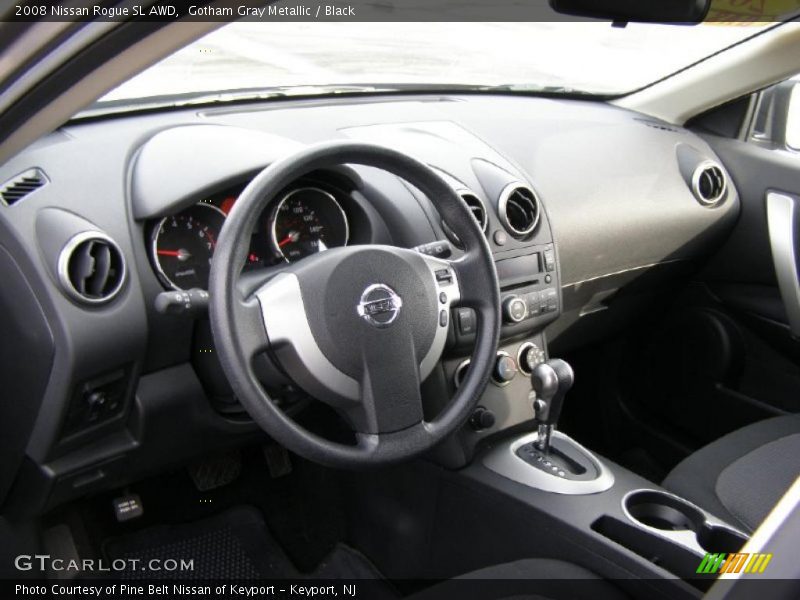 Gotham Gray Metallic / Black 2008 Nissan Rogue SL AWD